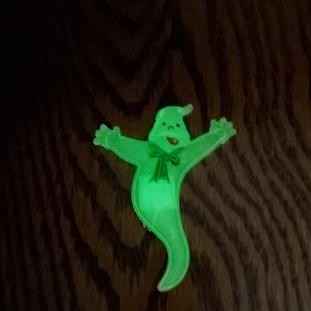 Vintage, GLOW IN THE DARK Ghost Pin